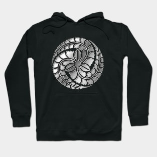 Kuroda Clan Kamon Silver Chrome Hoodie